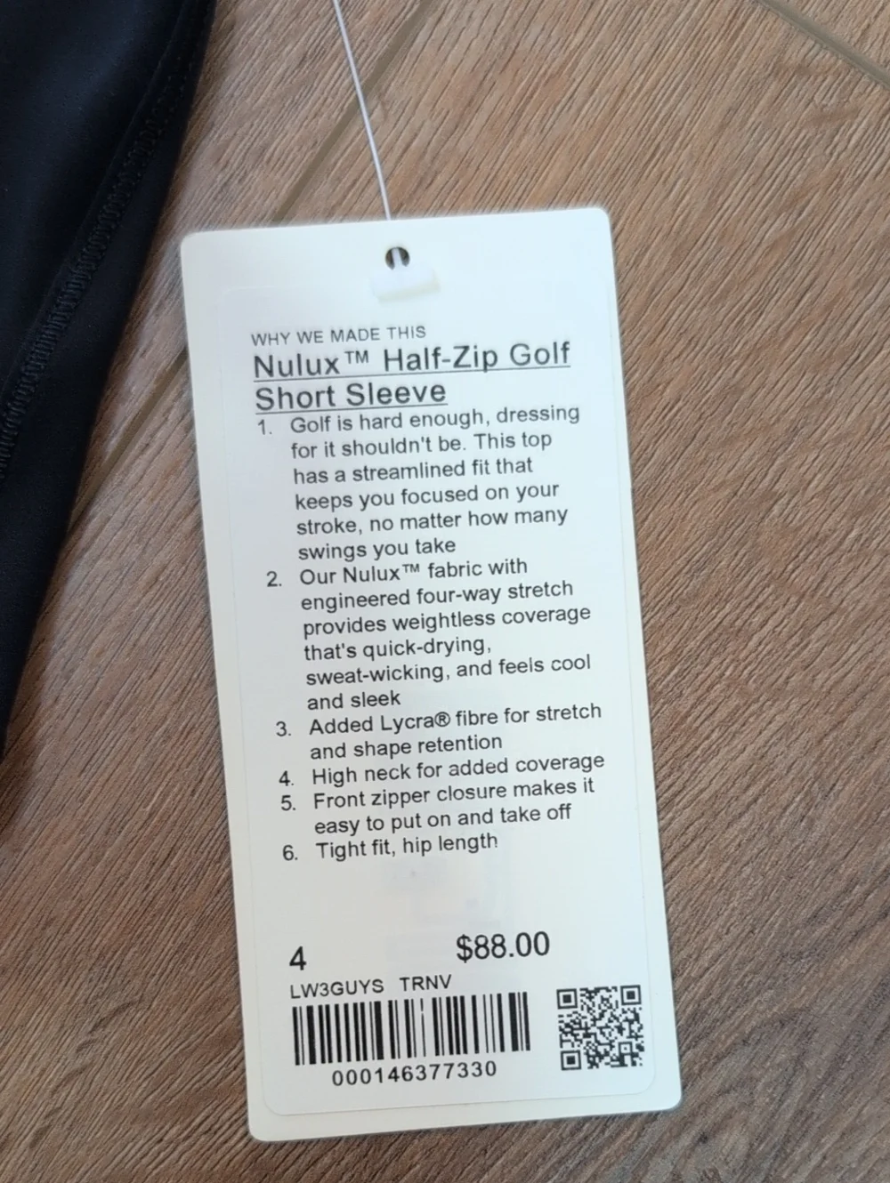 NWT Lululemon Half Zip